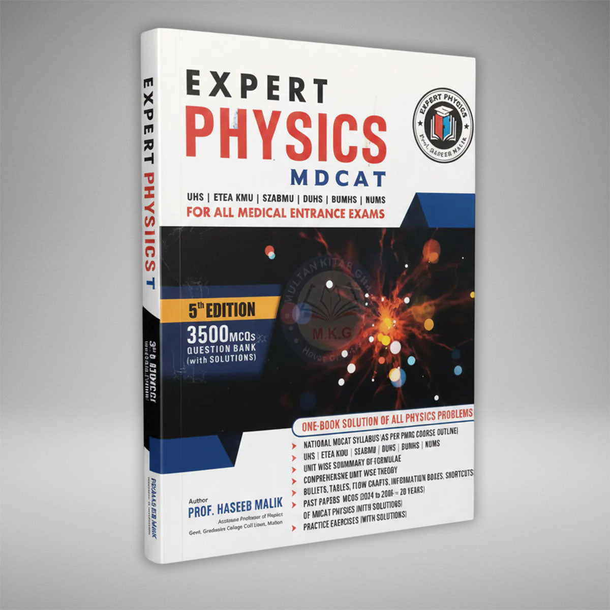 Expert Physics for MDCAT & Entrance Tests Latest – Complete Physics MCQs Book by Prof Haseeb Malik